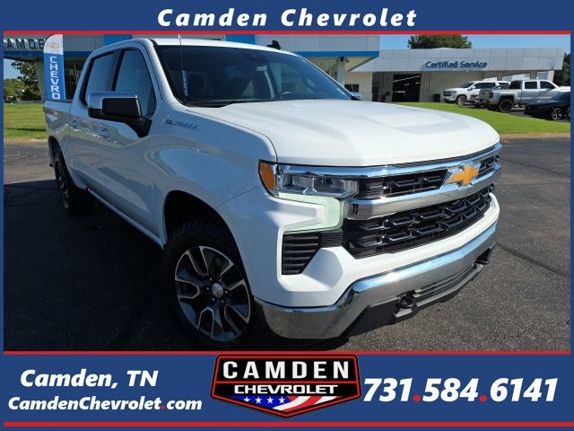 Summit White 2024 Chevrolet Silverado 1500 Pickup Truck Four-Wheel Drive 8-Speed Automatic