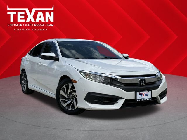 2016 Honda Civic EX White at Autostrade