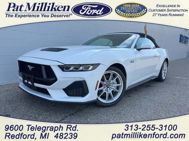 Oxford White 2024 Ford Mustang GT Premium Convertible RWD Convertible Rear-Wheel Drive Automatic