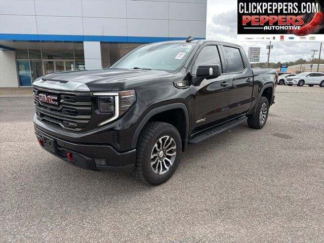 Onyx Black 2023 GMC Sierra 1500 AT4 Crew Cab 4WD Pickup Truck Four-Wheel Drive Automatic