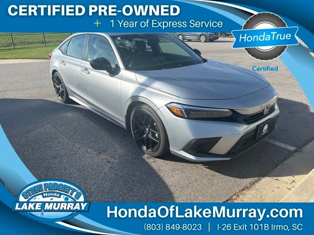 Lunar 2023 Honda Civic Sedan Front-Wheel Drive Continuously Variable Transmission