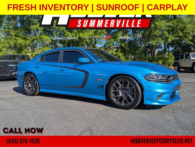 B5 Blue Pearlcoat 2019 Dodge Charger R/T Scat Pack RWD Sedan Rear-Wheel Drive 8-Speed Automatic