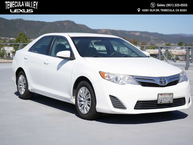 Super White 2012 Toyota Camry LE Sedan Front-Wheel Drive 6-Speed Automatic