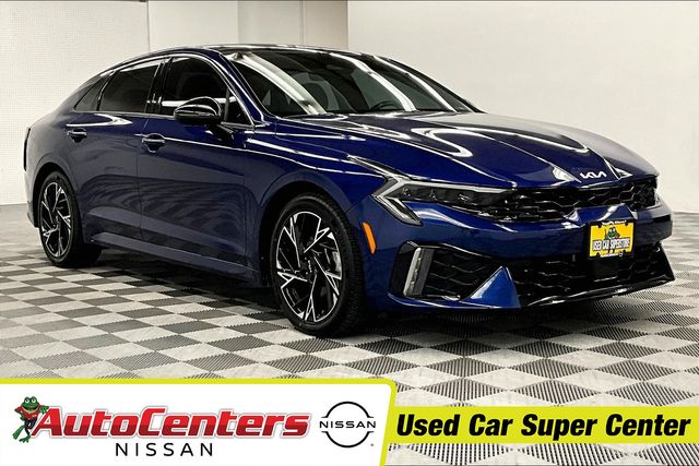 Yacht Blue 2025 Kia K5 GT-Line AWD Sedan All-Wheel Drive 8-Speed Automatic