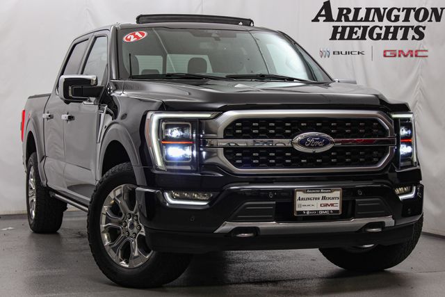 Black Metallic 2021 Ford F-150 Pickup Truck Four-Wheel Drive Automatic