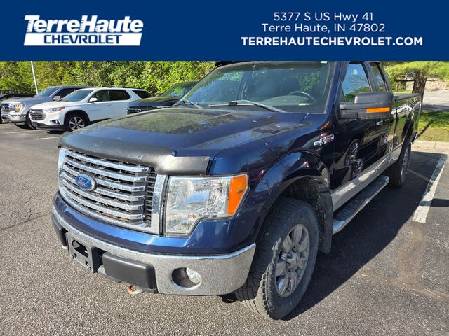 Dark Blue Pearl Metallic 2011 Ford F-150 XLT SuperCab 4WD Pickup Truck Four-Wheel Drive 6-Speed Automatic