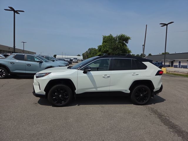 Midnight Black Metallic 2022 Toyota RAV4 Hybrid SUV / Crossover All-Wheel Drive Continuously Variable Transmission