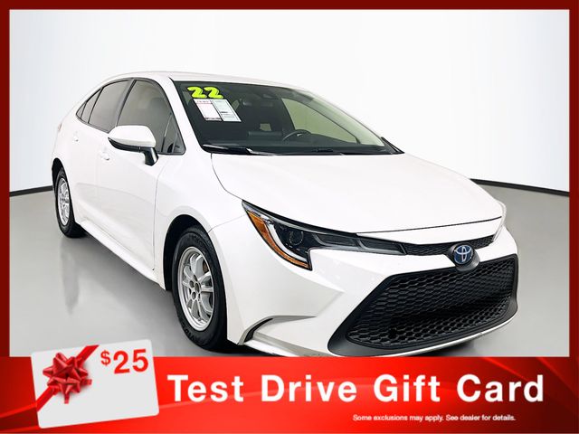 Pearl 2022 Toyota Corolla Hybrid LE FWD Sedan Front-Wheel Drive Continuously Variable Transmission