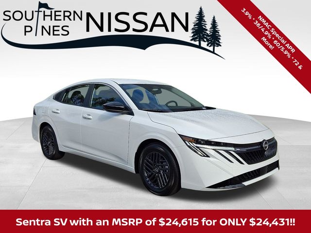 White (Fresh Powder) 2026 Nissan Sentra Sedan Front-Wheel Drive Continuously Variable Transmission
