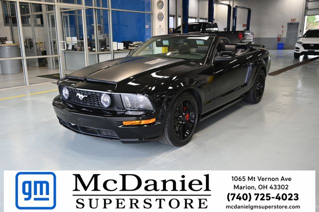 Black (Ebony Clearcoat) 2008 Ford Mustang Convertible Rear-Wheel Drive 5-Speed Automatic