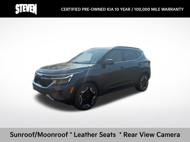 Gravity Gray 2024 Kia Seltos SX AWD SUV / Crossover All-Wheel Drive 8-Speed Automatic