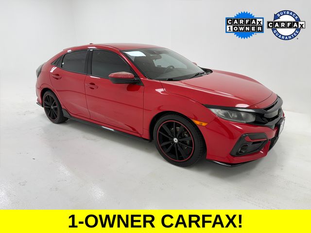 Rallye Red 2020 Honda Civic Hatchback Hatchback Front-Wheel Drive Continuously Variable Transmission