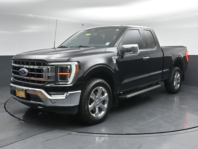 Black Metallic 2022 Ford F-150 Lariat SuperCab 4WD Pickup Truck Four-Wheel Drive Automatic