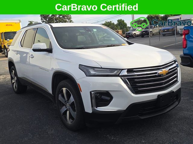 Summit White 2023 Chevrolet Traverse SUV / Crossover Four-Wheel Drive 9-Speed Automatic