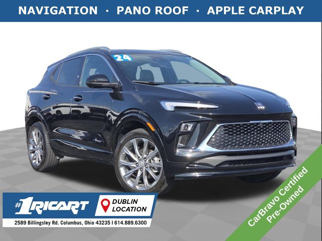 Black (Ebony Twilight Metallic) 2024 Buick Encore GX Avenir AWD SUV / Crossover All-Wheel Drive 9-Speed Automatic