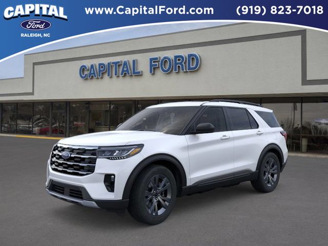 White Metallic 2026 Ford Explorer SUV / Crossover All-Wheel Drive Automatic