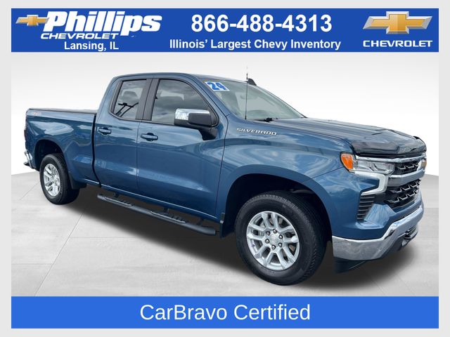 Lakeshore Blue Metallic 2024 Chevrolet Silverado 1500 Pickup Truck Four-Wheel Drive 8-Speed Automatic