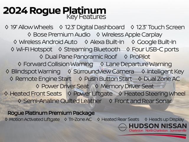 2025 Champagne Silver Metallic/Super Black Nissan Rogue Platinum FWD SUV
