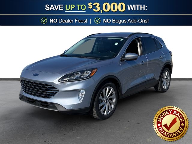 Iced Blue Silver Metallic 2022 Ford Escape Hybrid Titanium FWD SUV / Crossover Front-Wheel Drive Continuously Variable Transmission