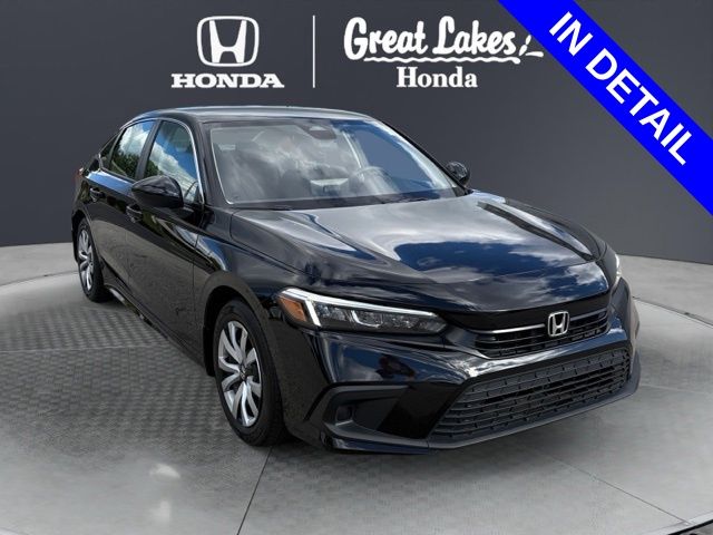 Crystal Black Pearl 2024 Honda Civic Sedan Front-Wheel Drive Continuously Variable Transmission