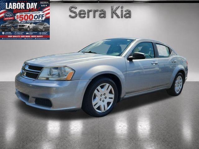 Billet Silver Metallic Clearcoat 2014 Dodge Avenger Sedan Front-Wheel Drive 6-Speed Automatic