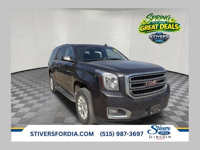 Gray (Iridium Metallic) 2017 GMC Yukon SLT 4WD SUV / Crossover Four-Wheel Drive 6-Speed Automatic Overdrive
