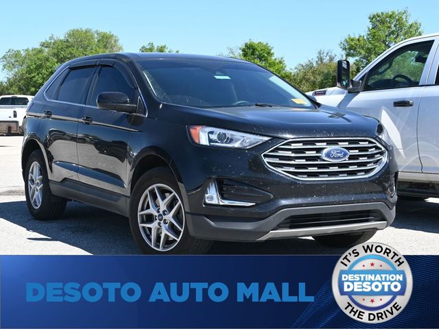 Agate Black Metallic 2022 Ford Edge SEL AWD SUV / Crossover All-Wheel Drive 8-Speed Automatic