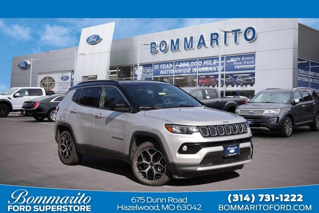 Silver 2025 Jeep Compass SUV / Crossover Four-Wheel Drive 8-Speed Automatic