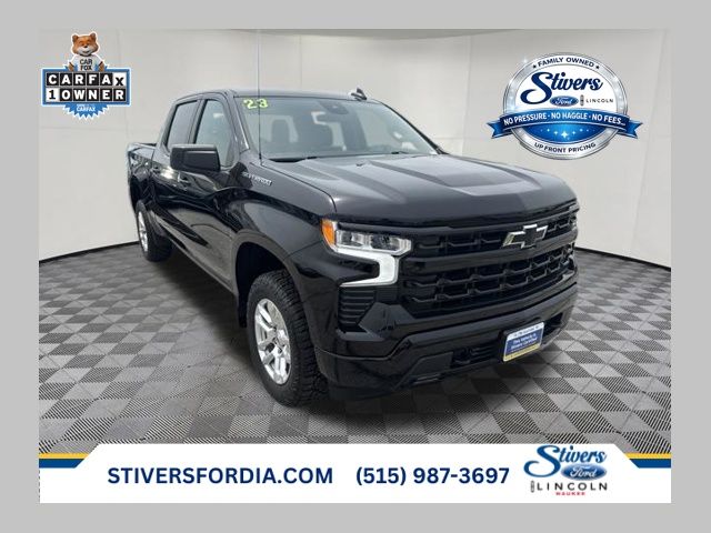 Black 2023 Chevrolet Silverado 1500 Pickup Truck Four-Wheel Drive 8-Speed Automatic