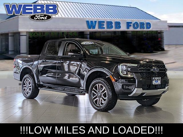 Shadow Black 2024 Ford Ranger Pickup Truck Four-Wheel Drive Automatic