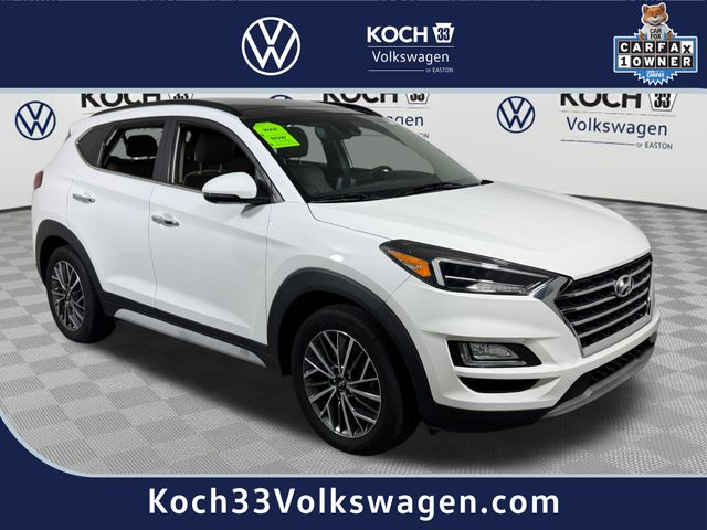 Winter White 2020 Hyundai Tucson SUV / Crossover All-Wheel Drive 6-Speed Automatic