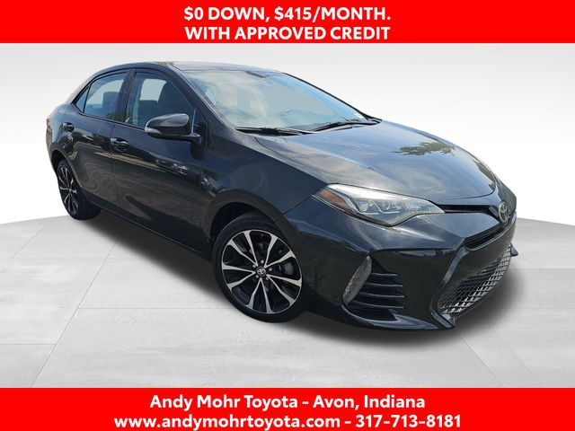 Black Sand Pearl 2018 Toyota Corolla SE Sedan Front-Wheel Drive Continuously Variable Transmission
