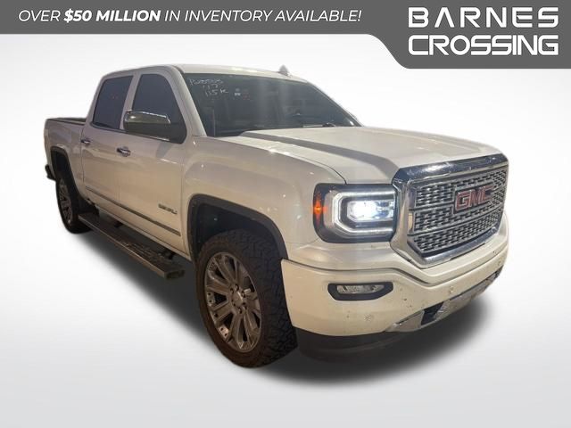 White Frost Tricoat 2017 GMC Sierra 1500 Denali Crew Cab 4WD Pickup Truck Four-Wheel Drive 8-Speed Automatic Overdrive
