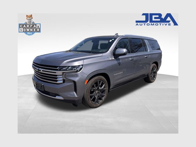 Gray (Steel Metallic) 2021 Chevrolet Suburban High Country 4WD SUV / Crossover Four-Wheel Drive