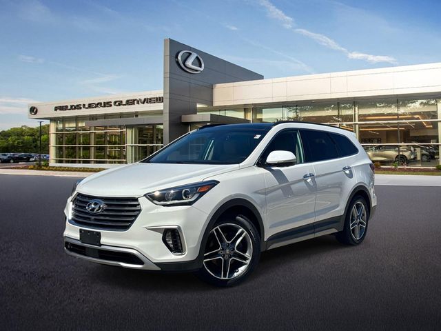 Monaco White 2017 Hyundai Santa Fe Limited Ultimate AWD SUV / Crossover All-Wheel Drive 6-Speed Automatic