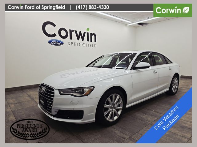 Glacier White 2016 Audi A6 2.0T quattro Premium Plus Sedan AWD Sedan All-Wheel Drive 8-Speed Automatic