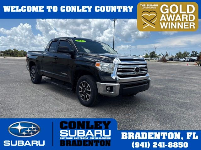 Black 2017 Toyota Tundra Pickup Truck 4X2 6-Speed Automatic Overdrive