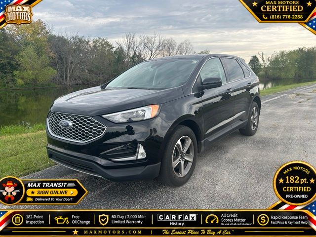 Black Metallic 2023 Ford Edge SUV / Crossover All-Wheel Drive 8-Speed Automatic