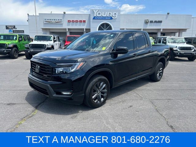 Crystal Black Pearl 2021 Honda Ridgeline Pickup Truck All-Wheel Drive 9-Speed Automatic