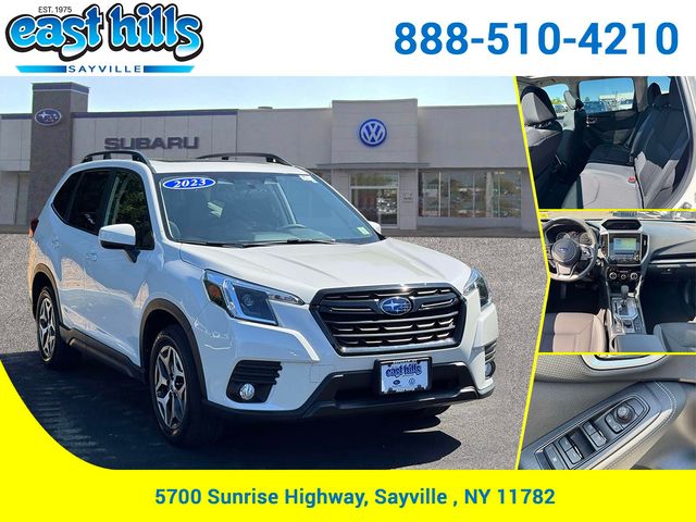 Crystal White Pearl 2023 Subaru Forester SUV / Crossover All-Wheel Drive Continuously Variable Transmission