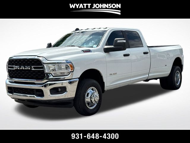 Bright White Clearcoat 2024 RAM 3500 Big Horn Crew Cab LB DRW 4WD Pickup Truck Four-Wheel Drive 6-Speed Automatic