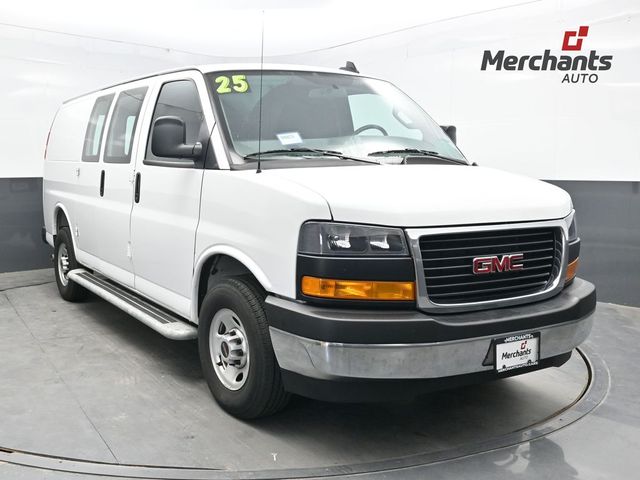 Summit White 2025 GMC Savana Cargo Van Rear-Wheel Drive 8-Speed Automatic Overdrive