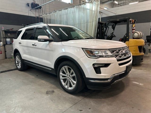White Platinum Clearcoat Metallic 2019 Ford Explorer SUV / Crossover All-Wheel Drive 6-Speed Automatic