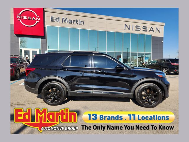 Black Metallic 2023 Ford Explorer ST-Line AWD SUV / Crossover All-Wheel Drive Automatic