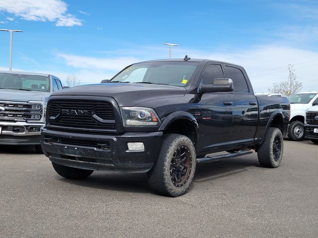 Brilliant Black Crystal Pearlcoat 2018 RAM 2500 Laramie Crew Cab 4WD Pickup Truck Four-Wheel Drive 6-Speed Automatic