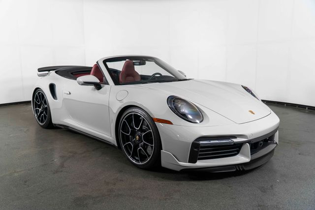 Gray 2024 Porsche 911 Turbo S Cabriolet AWD Convertible All-Wheel Drive 8-Speed Automatic