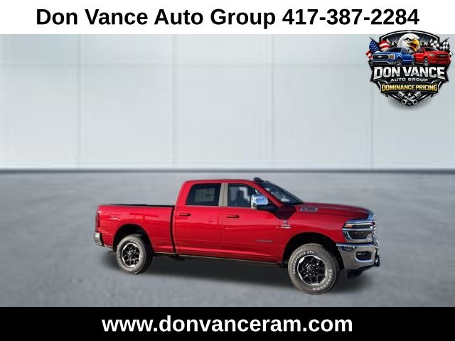Molten Red Pearlcoat 2026 RAM 3500 Laramie Crew Cab 4WD Pickup Truck Four-Wheel Drive 8-Speed Automatic