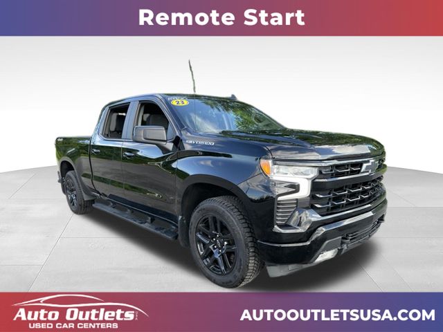 Black 2023 Chevrolet Silverado 1500 Pickup Truck Four-Wheel Drive Automatic