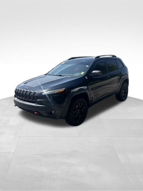 Brilliant Black Crystal Pearlcoat 2016 Jeep Cherokee SUV / Crossover Four-Wheel Drive 9-Speed Automatic