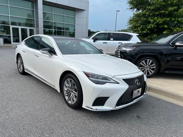 Eminent White Pearl 2021 Lexus LS Sedan All-Wheel Drive Automatic